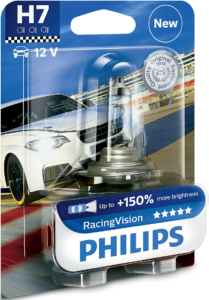 Philips RacingVision - це галогенні лампи підвищеної яскравості для енергійних водіїв