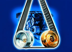 приводні ремені   Передача потужності двигуна агрегатів автомобіля і розподільного валу досягається за допомогою ременів