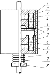 Малюнок 2 - Конструкція електромагнітного приводу ГРМ